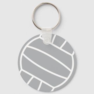 Logo für graue Volleyball Schlüsselanhänger