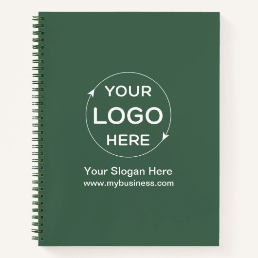 Logo für "Green Custom Business" Notizblock (Vorderseite)