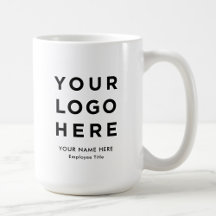Logo für große Mitarbeiter Tasse Individuelle Name