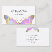 Logo für große Schmetterlinge Visitenkarte (Vorne/Hinten)