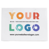 Logo für Großpapierverpackungen für Unternehmen na Große Geschenktüte (Vorderseite)