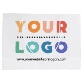 Logo für Großpapierverpackungen für Unternehmen na Große Geschenktüte (Rückseite)