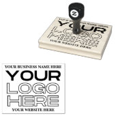 Logo für Großunternehmen, Name, Website Gummistempel (Stempel)