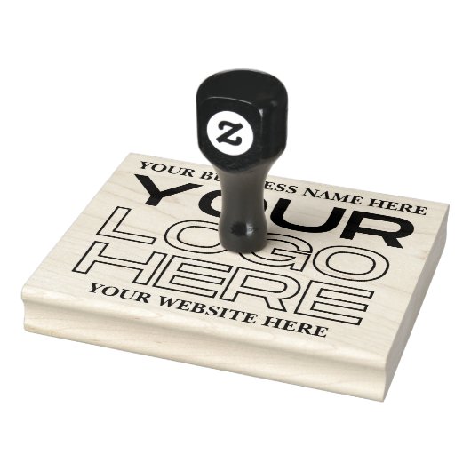 Logo für Großunternehmen, Name, Website Gummistempel (Stempel)