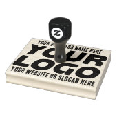 Logo für Großunternehmen, Name, Website, Slogan Gummistempel (Stempel)