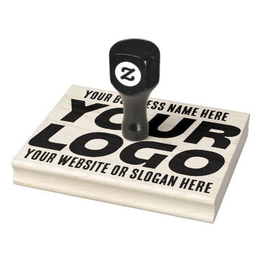 Logo für Großunternehmen, Name, Website, Slogan Gummistempel (Stempel)