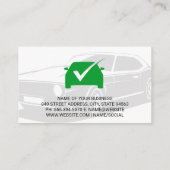 Logo für grüne Karos Visitenkarte (Rückseite)