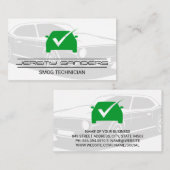 Logo für grüne Karos Visitenkarte (Vorne/Hinten)