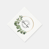 Logo für Grüne Kleider für Firmenfeiertage Serviette (Ecke)