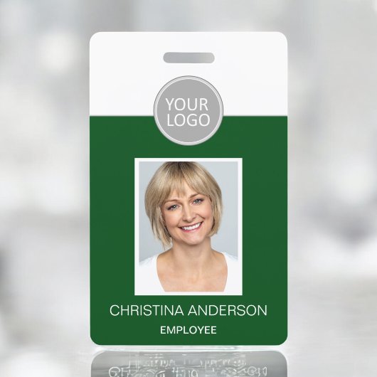 Logo für grüne Mitarbeiter Foto Unternehmensarbeit Ausweis