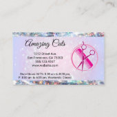 Logo für Haarstühle | Sparkle Bokeh Treuekarte (Rückseite)