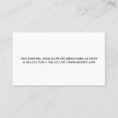 Logo für Hard Gear Construction | Blue Background Visitenkarte (Rückseite)