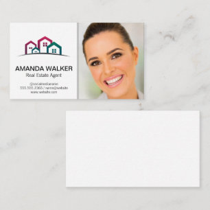 Logo für Häuser   Realtor Bild Visitenkarte