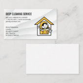 Logo für "Haushaltshilfe und Zuhause-Illustration" Visitenkarte (Vorne/Hinten)