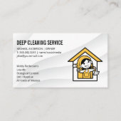 Logo für "Haushaltshilfe und Zuhause-Illustration" Visitenkarte (Vorderseite)