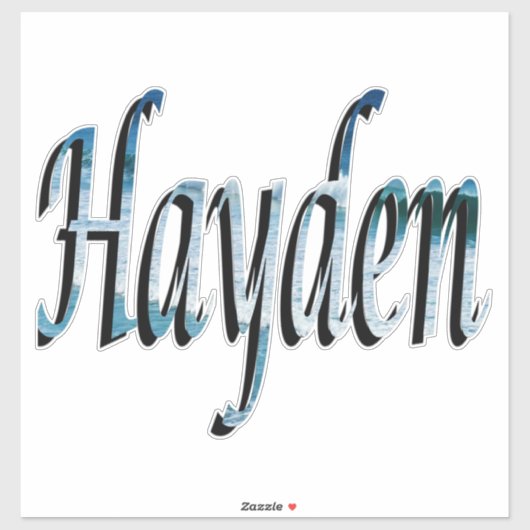 Logo für Hayden Aufkleber (Blatt)