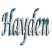 Logo für Hayden Aufkleber (Vorderseite)