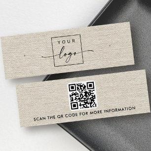 Logo für hellbeige QR Ohrring-Visitenkarte