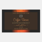 Logo für hellbraune Marmormarken Rechteckiger Aufkleber (Vorderseite)