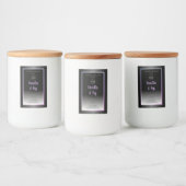 Logo für helle Rahmen mit schwarzen und weißen Pro Lebensmitteletikett (Flaschen)