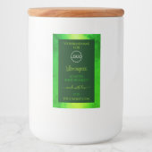 Logo für hellgrüne Marmormuster Lebensmitteletikett (Vorderseite)