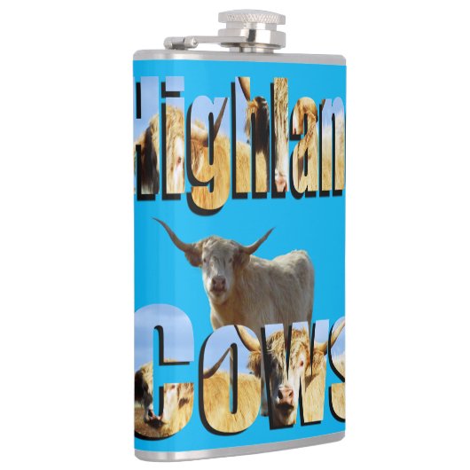 Logo für Hochland-Kuh-Bilder, Flachmann (Rechts)