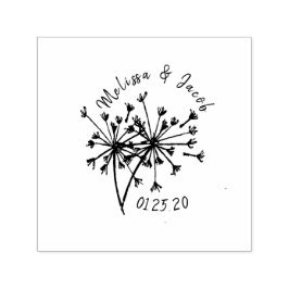 Logo für Hochzeiten Kronleuchter Grünhandzeichnung Permastempel