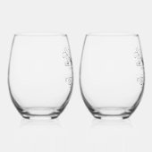 Logo für Hochzeitscoupons Weinglas Ohne Stiel (Rechts)