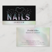 Logo für holografische Schmetterlinge Visitenkarte (Vorne/Hinten)