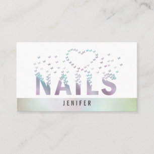 Logo für holografische Schmetterlinge Visitenkarte