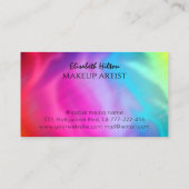 Logo für holografische Schmetterlinge Visitenkarte (Rückseite)