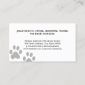 Logo für Hunde und Grooming Tools Visitenkarte (Rückseite)