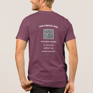 Logo für Ihr Unternehmen - Beispiel für benutzerde Tri-Blend Shirt