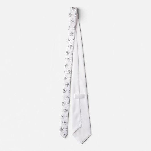 Logo für Ihr Unternehmen Beruflich Krawatte (Rückseite)