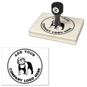 Logo für Ihr Unternehmen hinzufügen Gummistempel (Stempel)