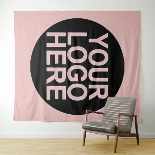 Logo für Ihr Unternehmen hinzufügen Wandteppich (Beispiel (Horizontal))