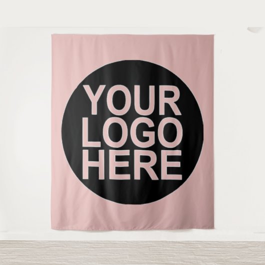 Logo für Ihr Unternehmen hinzufügen Wandteppich (Vorderseite)