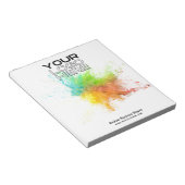 Logo für Ihr Unternehmen Notizblock (angewinkelt)