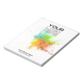 Logo für Ihr Unternehmen Notizblock (Rotiert)