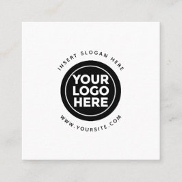 Logo für Ihr Unternehmen Quadratische Visitenkarte