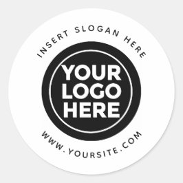 Logo für Ihr Unternehmen Runder Aufkleber