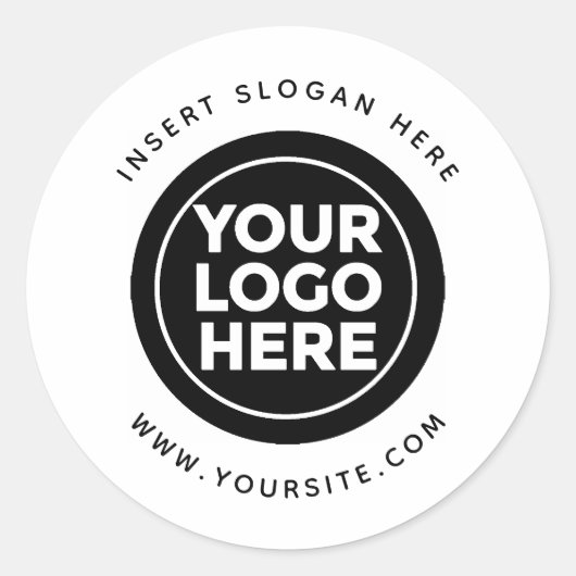Logo für Ihr Unternehmen Runder Aufkleber (Vorderseite)