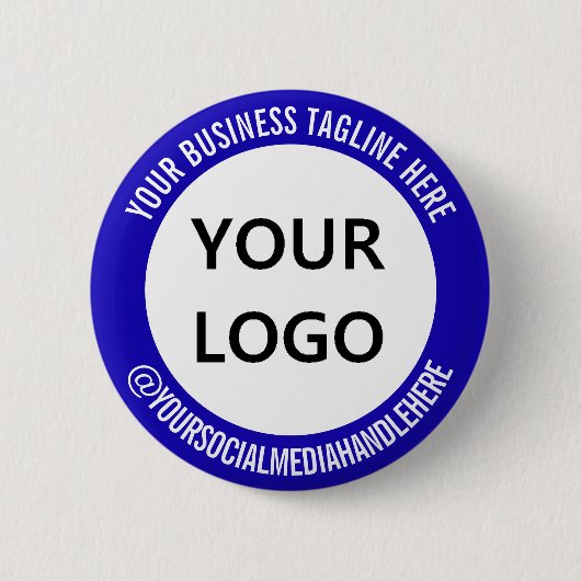Logo für Ihr Unternehmen - Schaltfläche Social Med Button (Vorderseite)