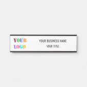 Logo für Ihr Unternehmen Türschild (Vorderseite )