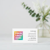 Logo für Ihre Firma Visitenkarte (Stehend Vorderseite)