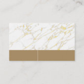 Logo für Immobilien-Anwesen | Marmor Visitenkarte (Rückseite)