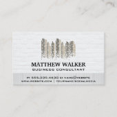 Logo für Immobilien-Anwesen | Ziegelmauer Visitenkarte (Vorderseite)