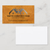 Logo für Immobilien | Hintergrund für braunes Lede Visitenkarte (Vorne/Hinten)