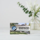 Logo für Immobilien | Hintergründe des Wohnsitzes Visitenkarte (Stehend Vorderseite)