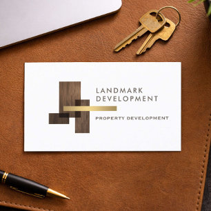 Logo für Immobilienentwickler Visitenkarte
